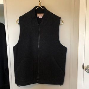 Vintage C. C. Filson Co. Men’s 100% Heavy Wool Full Vest/Liner Medium Charcoal